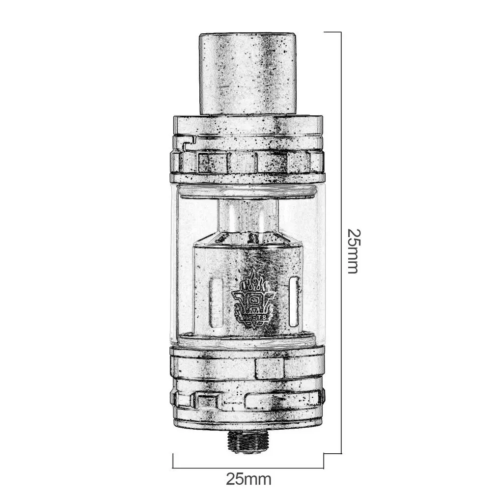 Портативная электронная сигарета TFV8 Cloud Beast Tank атомайзер Топ система наполнения 6 мл бак с Sub катушки головки комплект