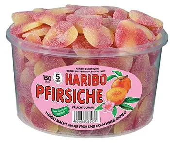 

Haribo Pfirsiche Pack of 1 x 1.35 kg Can)