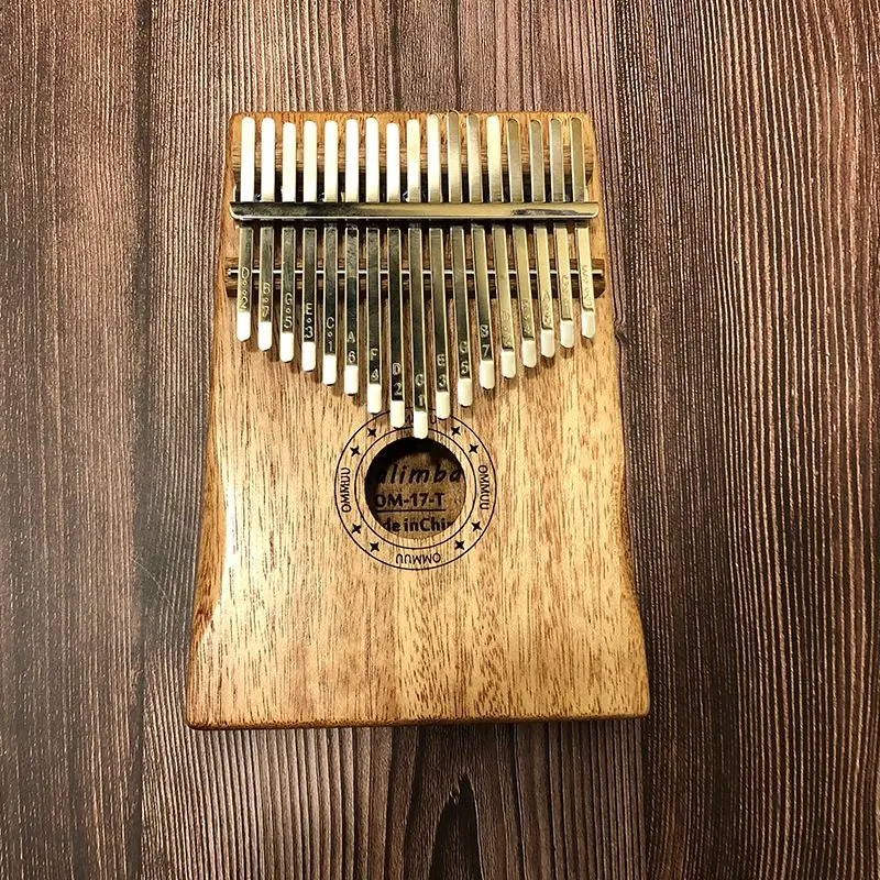  6 Styles Beginner Instruments 17 Keys Pattern Thumb Piano Mahogany Body Musical Instrument 17 Keys 