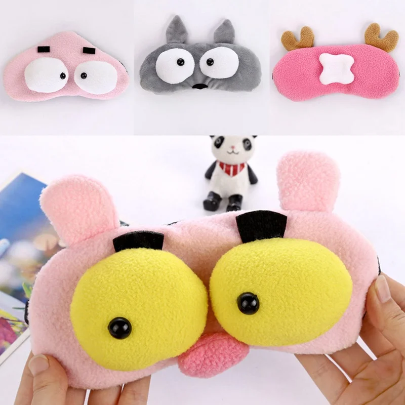 Masker mata emoticon lucu Masker mata dengan pendingin Penutup mata