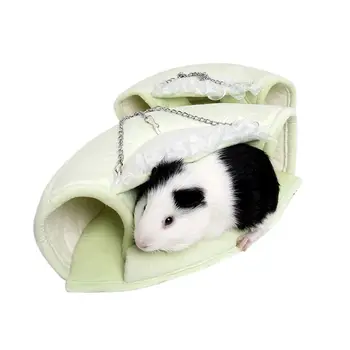 

Small Animal Warm Nest Bed Hommock With Hanging Chain Hamster Tunnel Toy For Cage