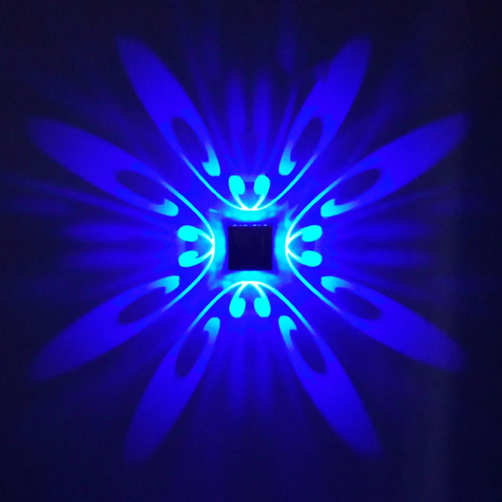 Blue Светодиодный настенный светильник для дома, светодиодный светильник, цветной светильник для дома, отеля, KTV Bar - Цвет абажура: Blue