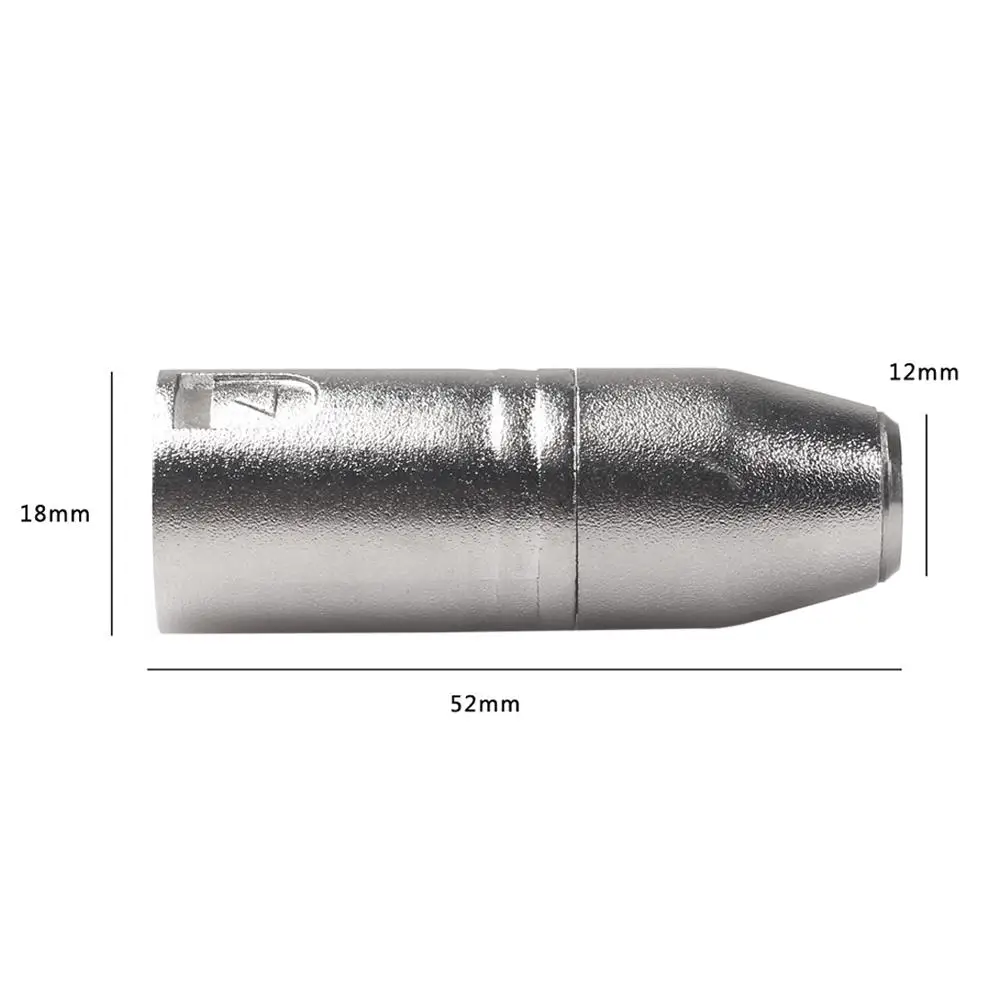 Mini 3 Pin XLR папа адаптер Все медное покрытие XLR адаптер SA519 с цельнометаллическим корпусом для обеспечения хорошей производительности контакта
