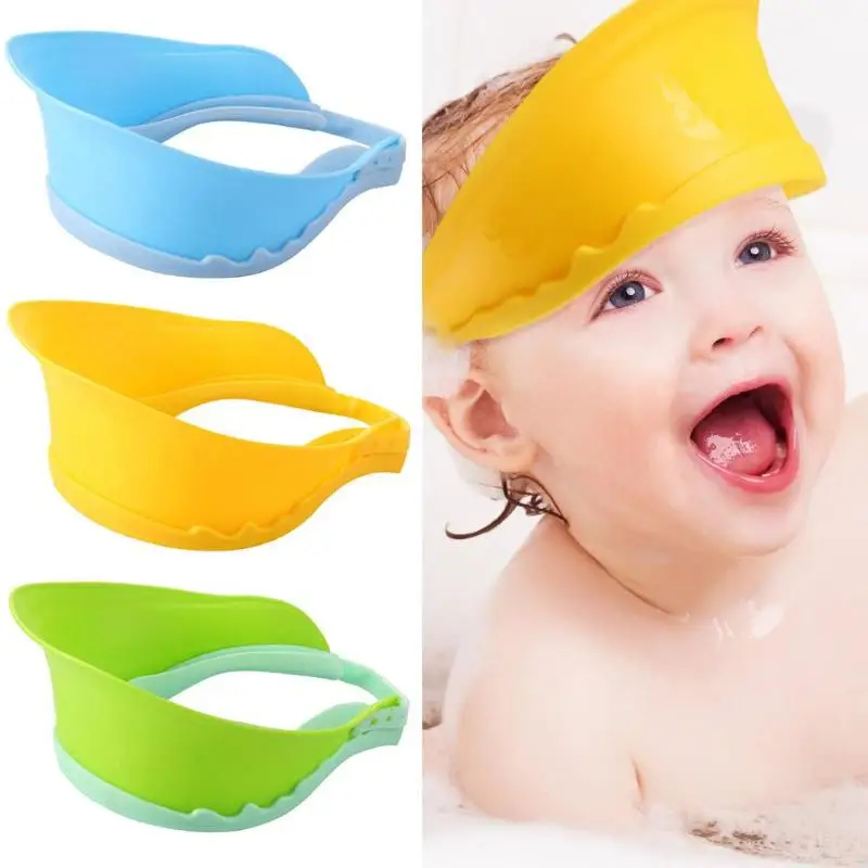 

Practical Cute Daily Baby Care Waterproof Kids Anti Backflow Shampoo Cap Fine Workmanship Long Service Life Shower Cap