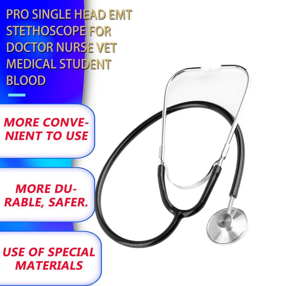 

Hot ! Professional Single Head Medical Cardiology Cute EMT Stethoscope For Doctor Nurse Vet Student Chest Piece Medical Devices