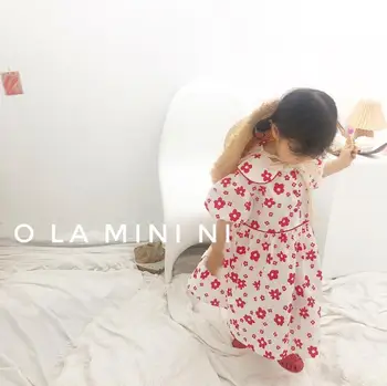 

2020 New Style Girls Printed Dress Fashion Ctoon Summer Girls Dresses 2-7t QH111
