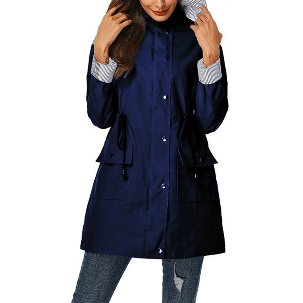 Men Women Raincoat Outdoor Rainwear Hoodie Waterproof Outdoor Hiking Travel Fishing Climbing Long Poncho Rain Jacket Windbreaker 1