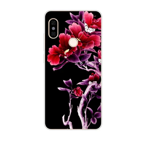 GG18 Xiaomi mi a2 lite чехол, силиконовая Мягкая задняя крышка из ТПУ с цветочным рисунком для xiaomi mi a3 lite Защитные чехлы для телефонов - Цвет: GG18