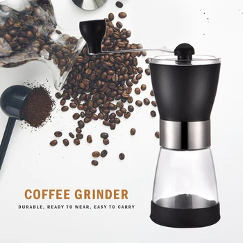 

Portable Coffee Maker Grinder Bean Mill Non-slip Stainless Steel Manual Coffee Making Gadgets for Kitchen Supplies