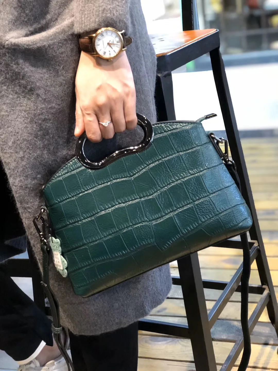 

Mom Bag Women's 2019 New Style Middle-aged Glorious Genuine Leather Crossbody Bag Korean-style Elegant Goddess Handbag Bag