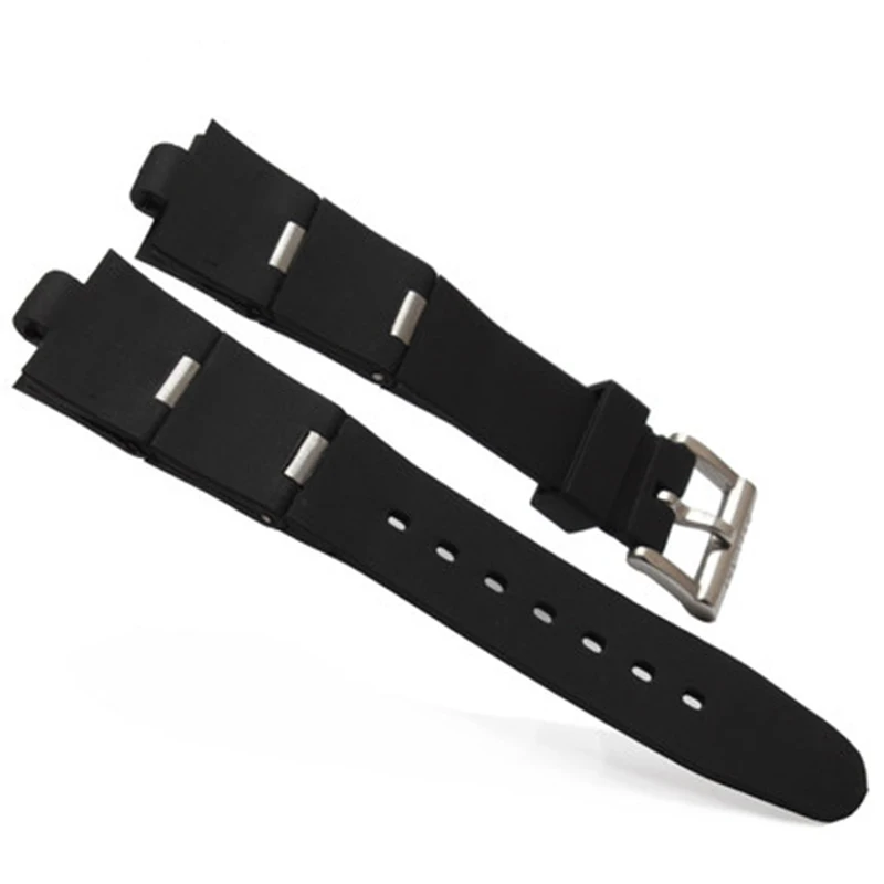 BVLGARI Convex Silicone Watchband Bracelet - Versatile Rubber Strap