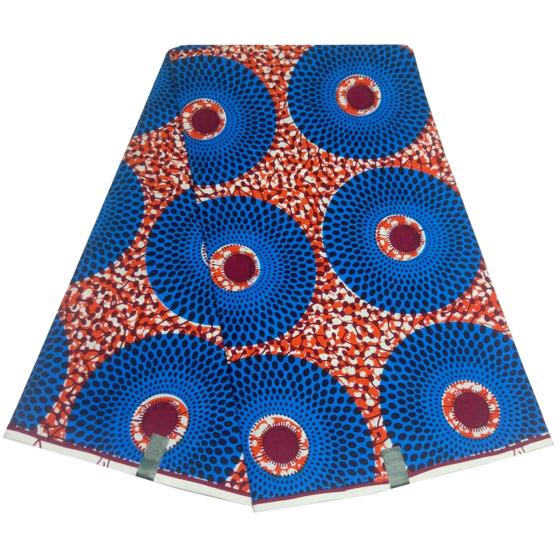 Африканский Анкара материал 6 ярдов африканская одежда восковая ткань Африканская набивная хлопок настоящая мягкая восковая ткань для женского платья 0036