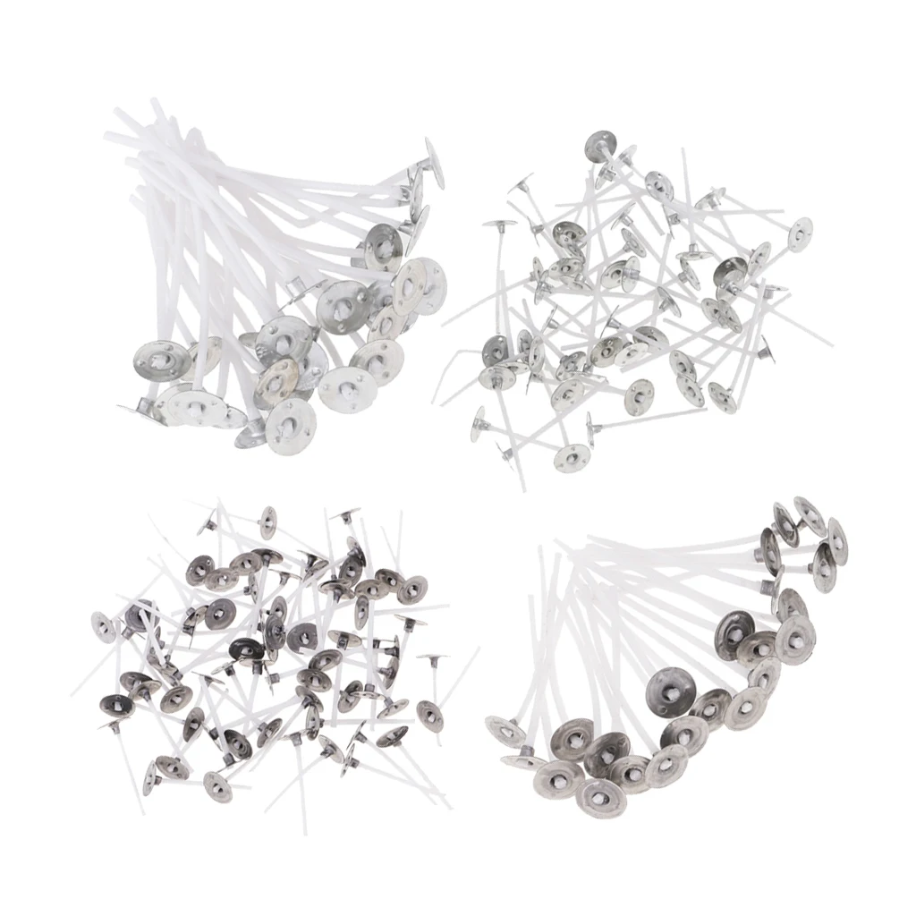 500 Pieces Pure White Cotton Candle Wicks For Home Christmas Decorative Candle Tealight Cups Scented Candle Butter Lamp Making
