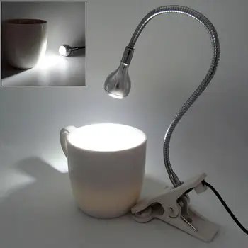 

USB Rechargeable Clip LED Reading Light Eye-care Adjustable Clamp Desk Lamp