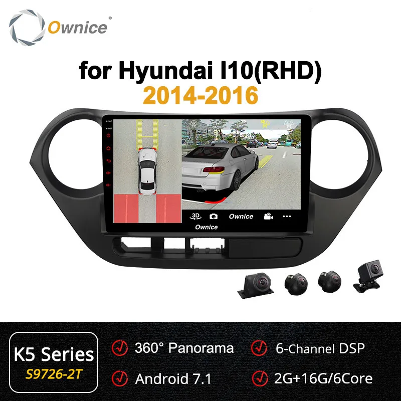 Ownice K1 K2 K3 9 дюймов Android 9,0 Автомобильный gps навигатор Радио мультимедийный плеер для HYUNDAI I10 Grand i10 rhd LHD