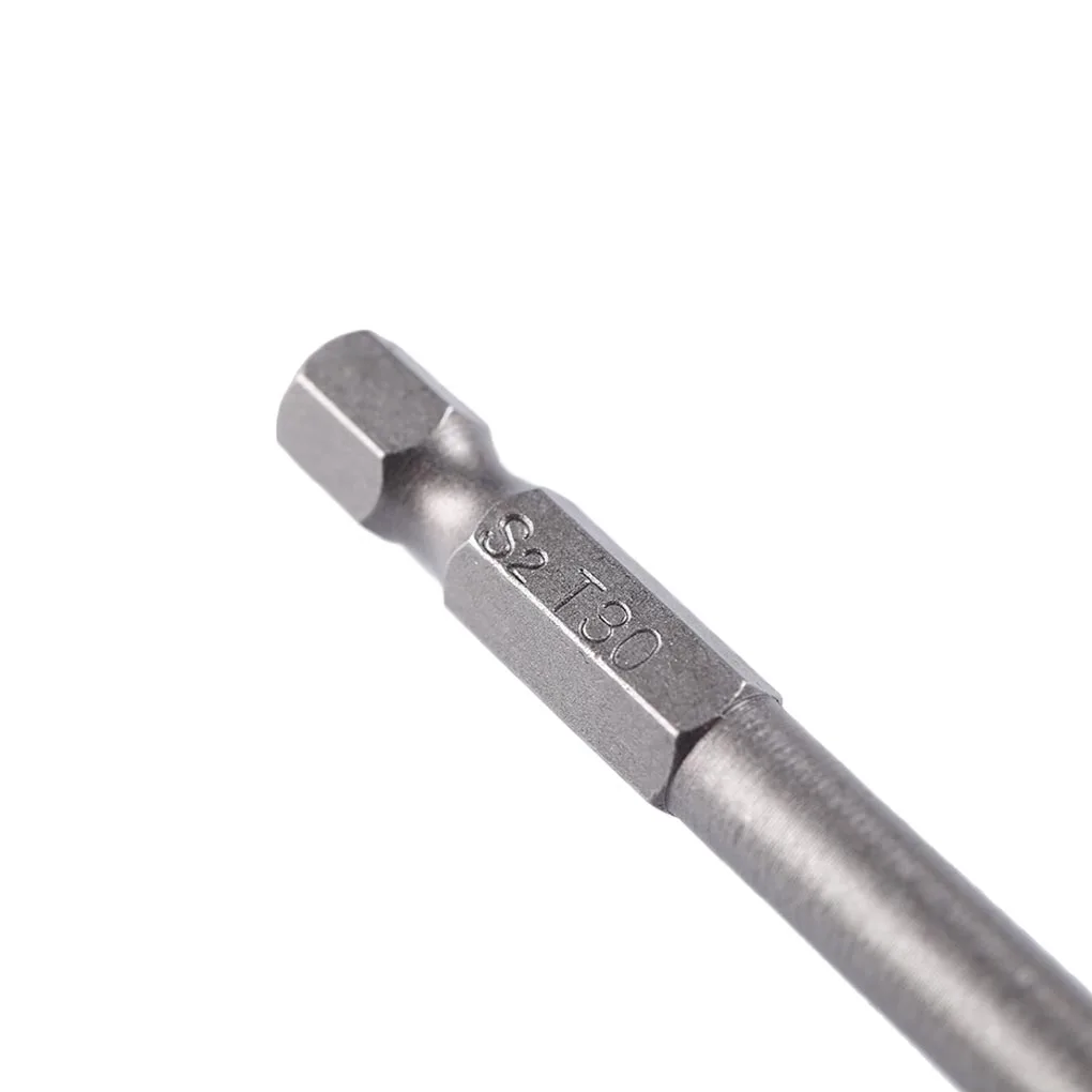 8 шт. отвертка Torx Бит 100 мм Длина Длинная сталь Магнитная безопасность Электрический отвертка набор T8-T40