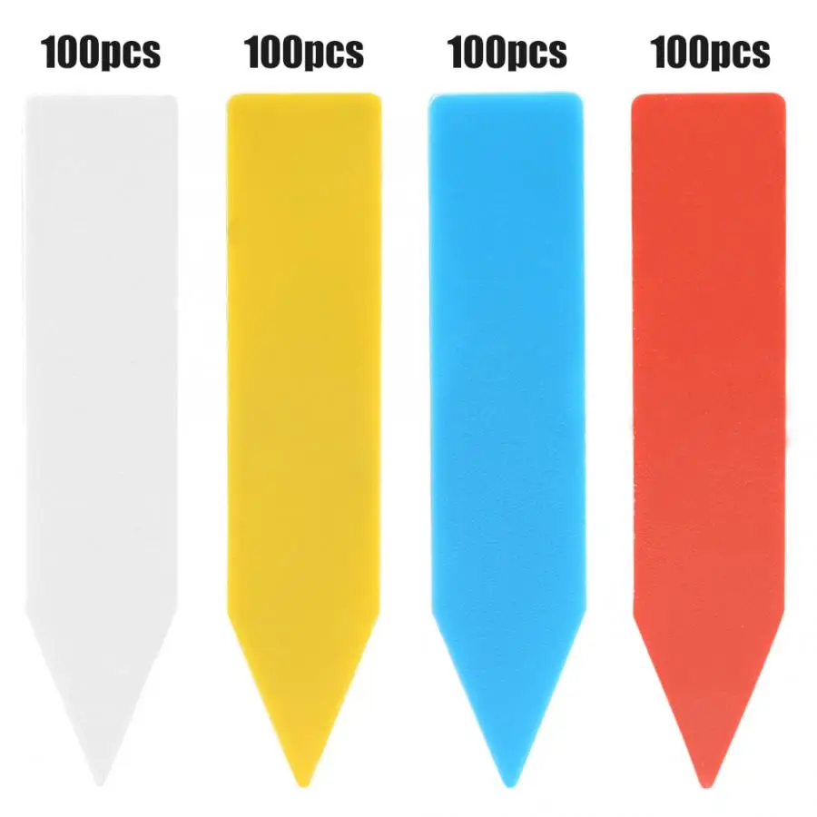 Растения этикетки 100 шт* 5 см завод Имя тег пластиковые разноцветные кол-тип детский сад цветочный горшок для растений садовые украшения