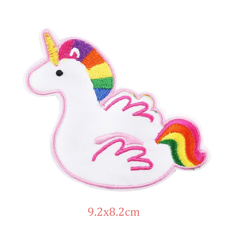 Вышитые значки наклейки одежда единорог мультфильм модный милый для рукоделия