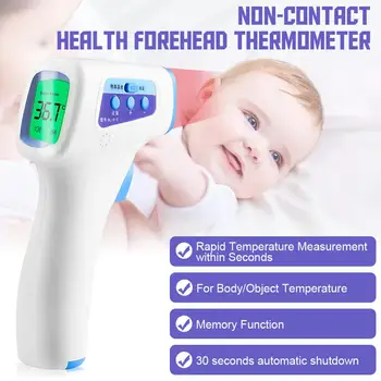 

In Stock Non-Contact Digital Infrared Thermometer Body Temperature Gun 32.0~42.9°C(90~109°F) Epidemic Inspection Tools Product