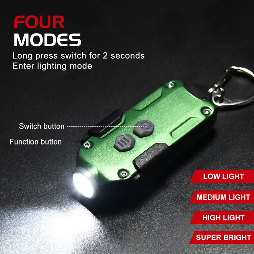 

Flashlight With Battery LED Flashlight Long Range Torch Light Led High Power Military Flashlight Camping Lamp Flashlight Key