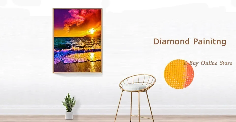 Huacan 5D DIY пейзаж алмазной живописью полный квадратный Алмазная вышивка побережье закат вышивки крестом Мозаика горный хрусталь
