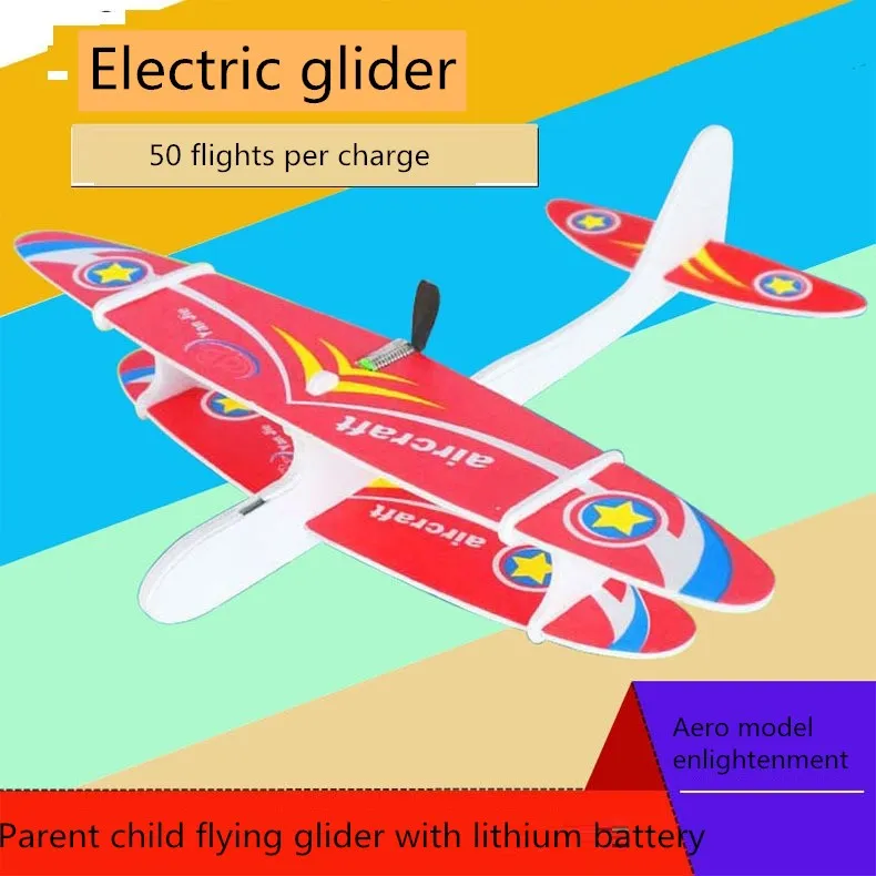 USB зарядка Пены Электрический самолет и биплан зарядки Поворотная модель самолета ручной брошенный Электрический планер трюк шоу