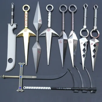 

Anime Toy Uchiha Sasuke Shuriken Anime Naruto Kunai Cosplay Kusanagi-no-Tsurugi Weapon Kunai Namikaze Minato Zabuza Knife
