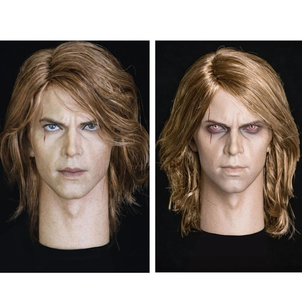 Custom 1/6 Soldier Anakin Hair Planting Head Sculpture Model for 12''  action figure body model toy accessories|Action Figures| - AliExpress
