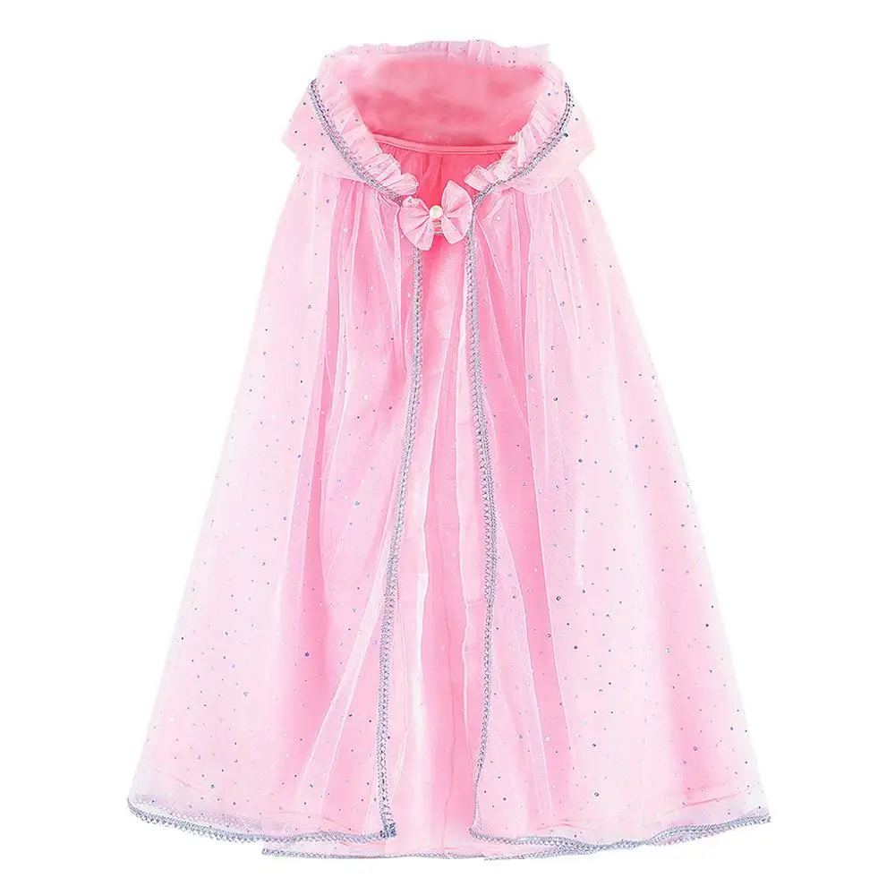 Meisjes Prinses Eenhoorn Jurk Mantel платье Lange плащ с капюшоном пончо и накидки Meisje Sneeuw Koningin накидка Pony Mantel Kleding 10