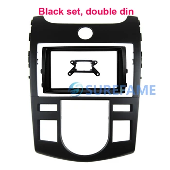 

Double Din Car Dash Kit for KIA Forte Cerato Automatic Aircon Stereo CD GPS Panel Face Plate Frame Fascia Bezel Adapter Cover