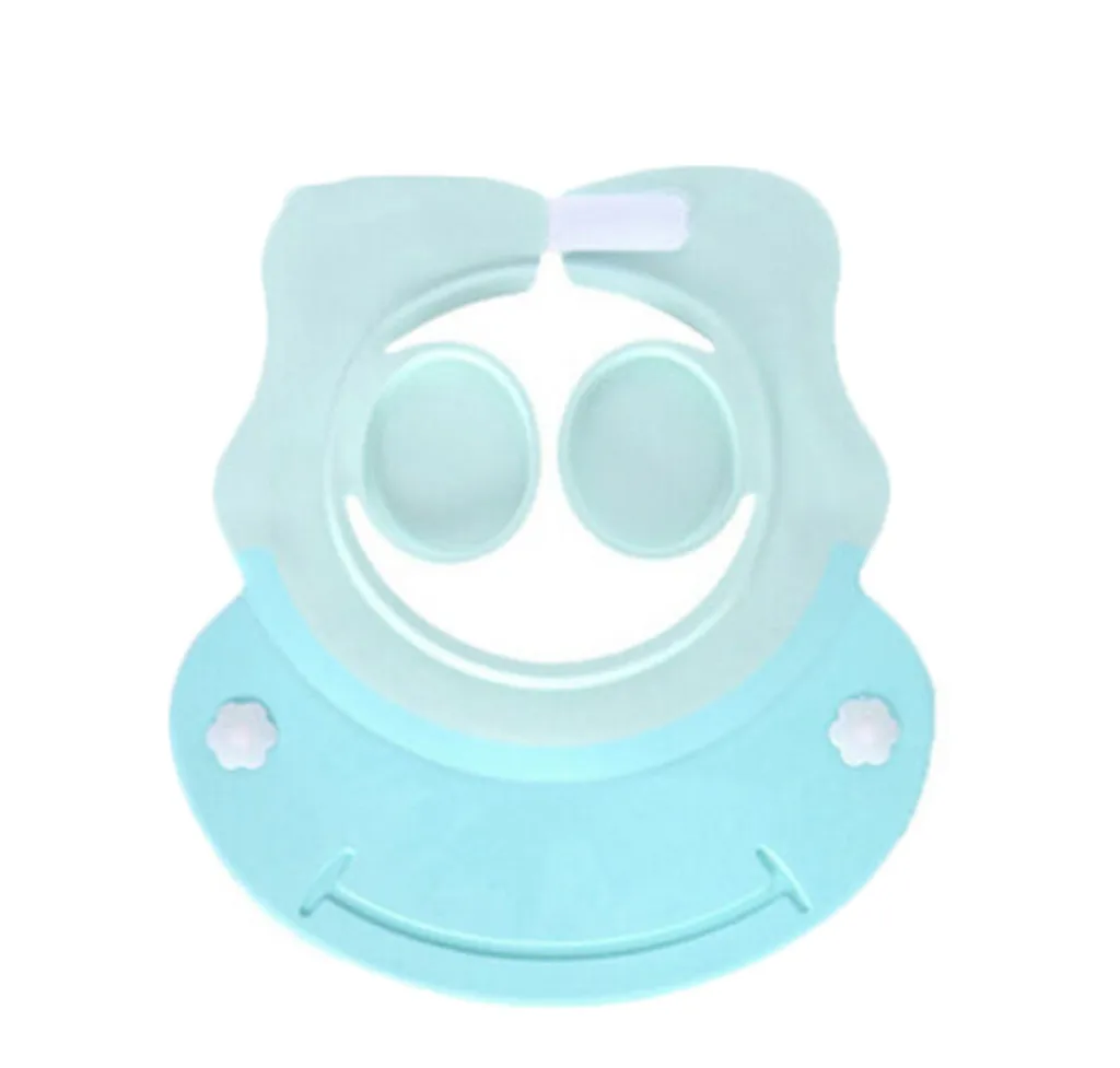 New High Quality Baby Bathroom Safety Visor Cap Child Shower Cap Adjustable Soft Protect Drop Shipping