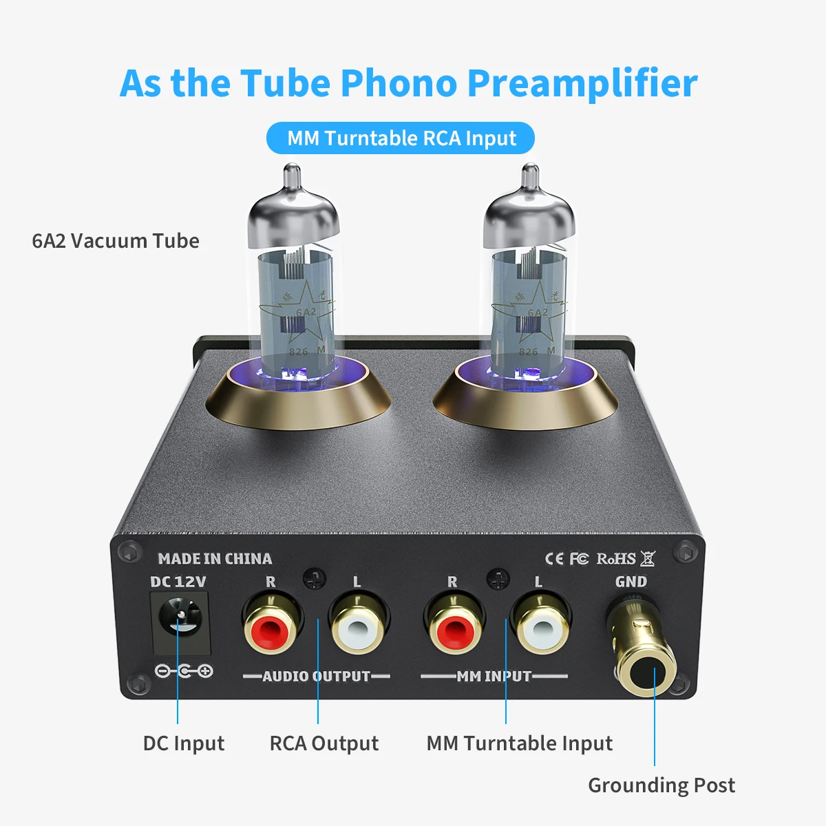 Fosi áudio fono preamp para o fonógrafo