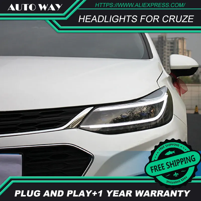 Car Styling LED Chevrolet Cruze headlight HID Hernia lamp accessory