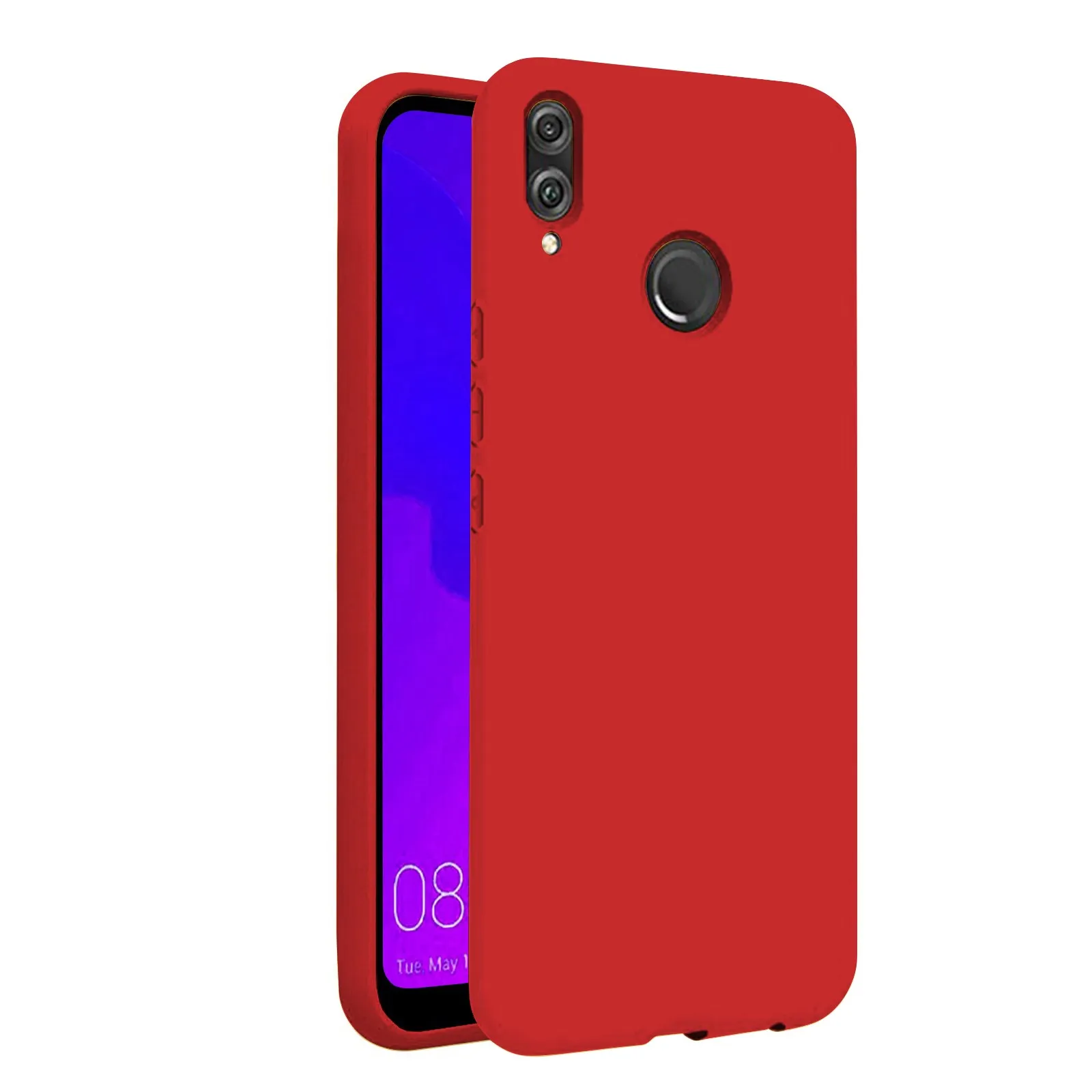 TBOC чехол для huawei P Smart Plus P Smart+ [6," ]-чехол из твердого силикона с низким зазором Премиум Мягкая сенсорная подкладка для помещений - Цвет: Красный