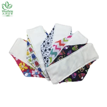 

Washable menstrual pad Reusable cotton pads Napkin for Women's menstrual period Health hygiene care free shipping 5pcs/lot
