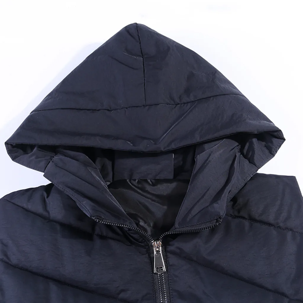 Новая брендовая зимняя женская куртка ветрозащитная теплая длинная хлопковая жилетка Повседневная без рукавов с капюшоном Femme пальто Veste# J30