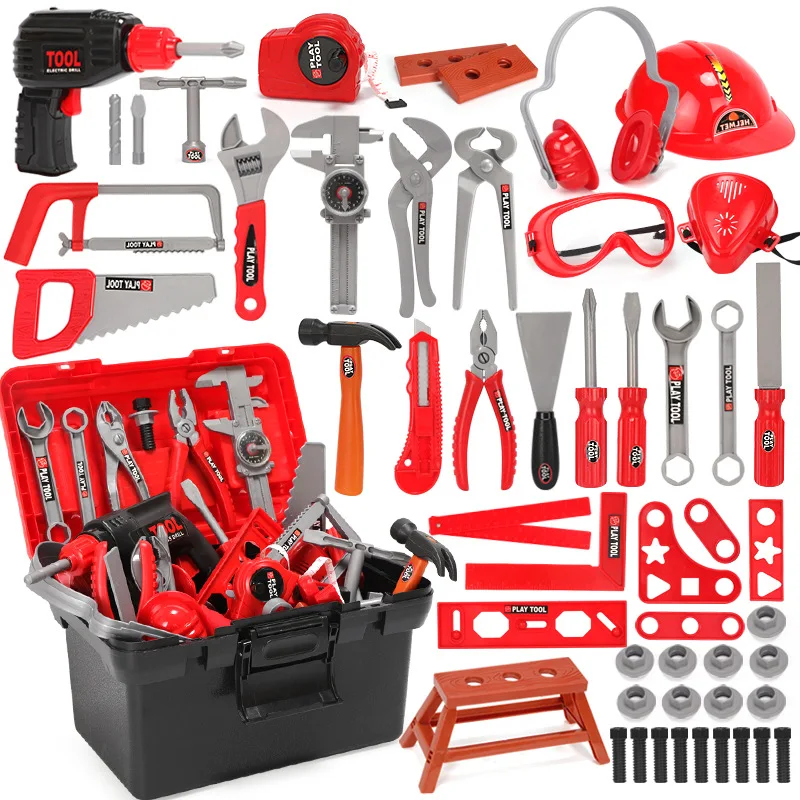 

Children Tool Box Baby Model Repair Tool Electric Drill Screw Driver Repair Play House Toy Set Boy