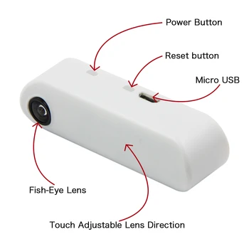

LILYGO® TTGO T-Camera Mini Camera Module ESP32 Chip 4MB flash 8MB PSRAM Micro USB Touch Adjustable Fish-Eye Lens Direction