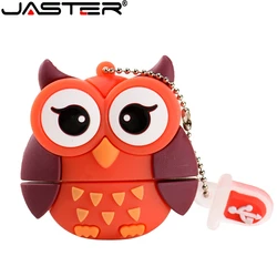 JASTER – clé Usb 2.0 créative, support à mémoire de 4GB 8GB 16GB 32GB 64GB, lecteur Flash Style dessin animé mignon pingouin chouette renard abeille, cadeau 