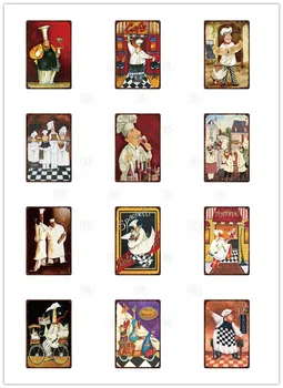 

Metal Wall Art Tin SIgn Vintage Beer Pastry Salad Cafe Poster Plaque Irish Pub Chef Kitchen Cafeteria Home Decoration