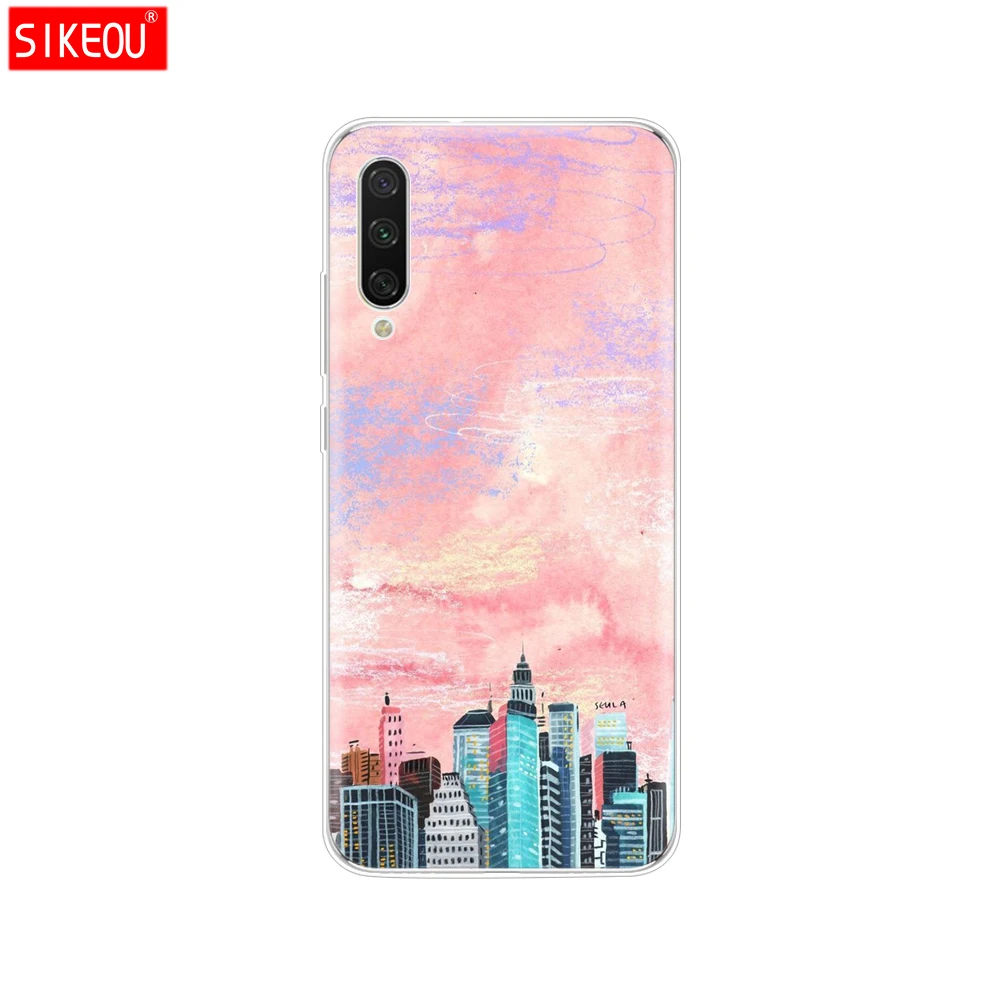 33680 Силиконовый чехол для Xiaomi mi A3, чехол с полной защитой, мягкая задняя крышка из ТПУ, чехол для телефона s для Xio mi A3, бампер, кошечка, цветок - Цвет: 33680