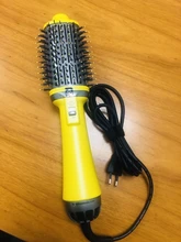 Secador de pelo 2 en 1 de un paso, cepillo de aire caliente, rizador, secador eléctrico, herramientas de estilismo para el cabello