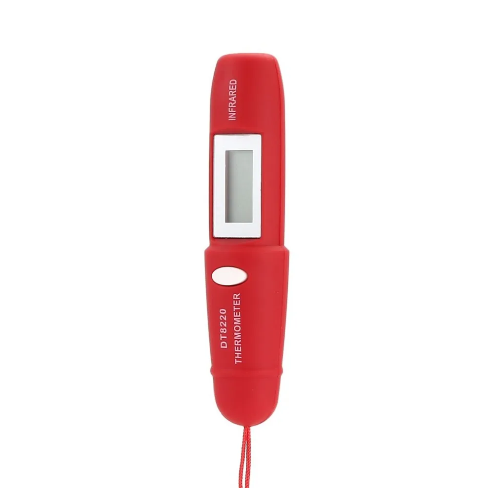 DT8220 цифровой ЖК-Инфракрасный мини-термометр измеритель температуры тестер Красный Лазерный Карманный Бесконтактный пирометр ручка бытовой