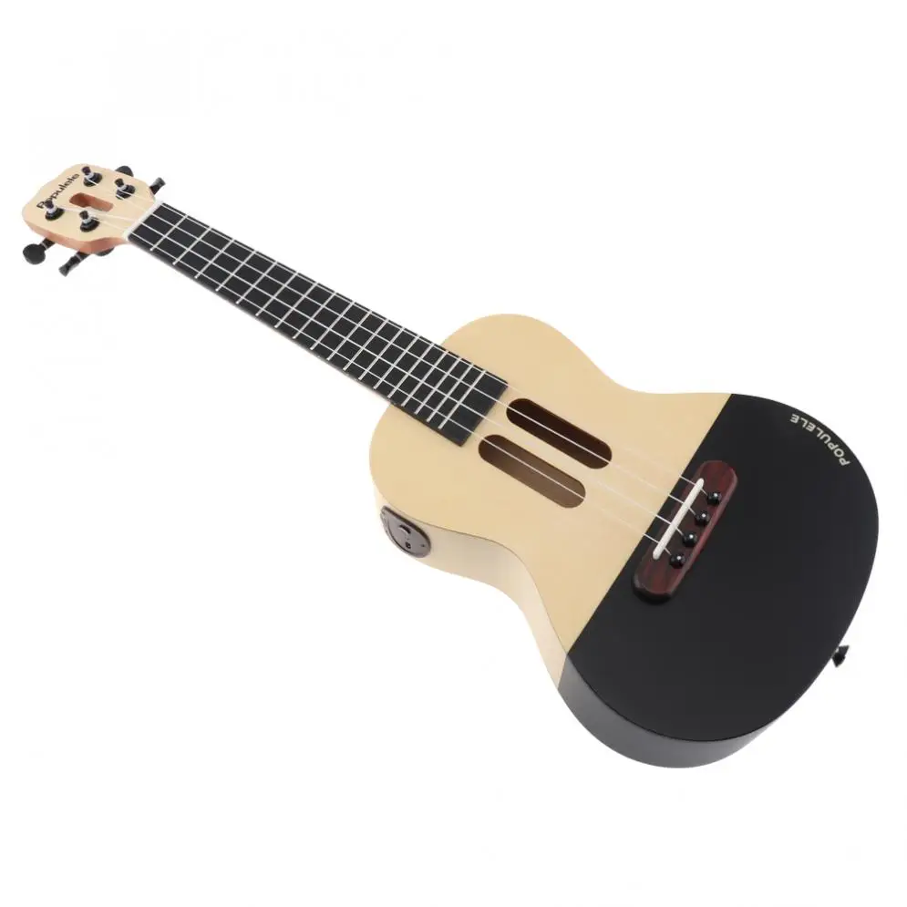 Populele U1 23 дюймов Смарт концертная Гавайская гитара из дерева ели акустическая 4 струны гитара с приложением обучение