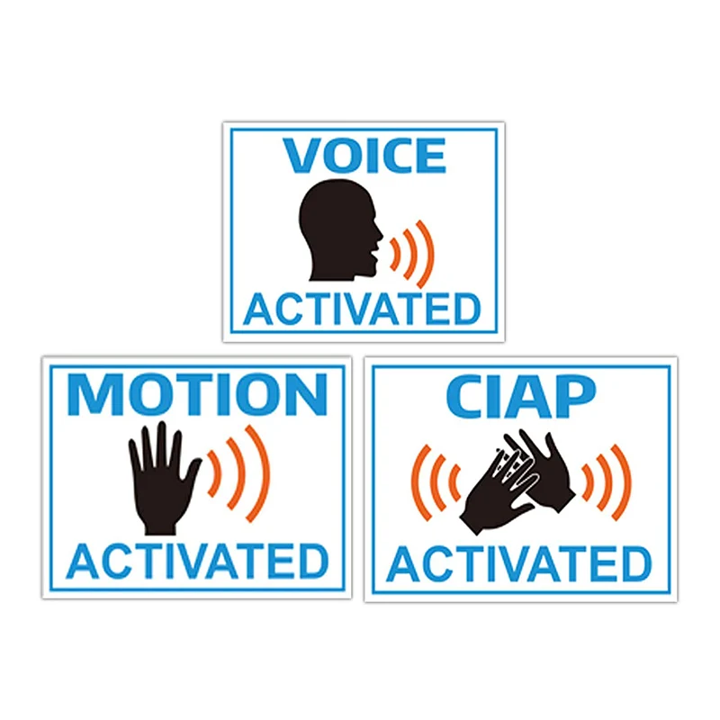 

Fake Voice Motion & Clap Activated Sign Tags 60 Pack - Prank Stickers Funny Joke Labels - Practical Hilarious Sign Tags