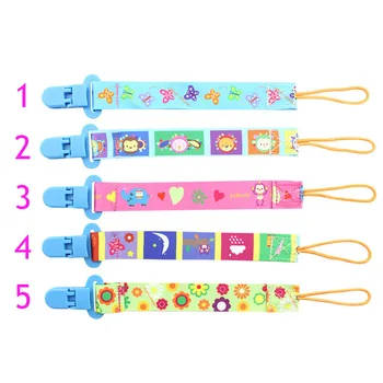 

Newborn Baby Pacifier Clips Chain Nipple Holder Belt Teether Clip Strap Baby Safe Soother Chain For Infant Feeding Hot Sales
