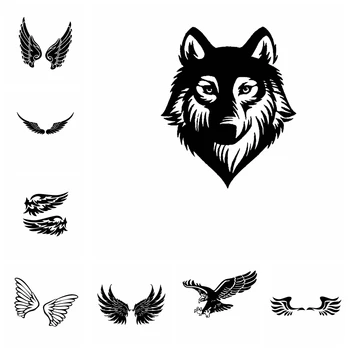 

Cool wing Car Stickers Funny Wrap Vinyl Auto Decals Interesting Reflective Car carbon fiber sticker Decals to cover scratches