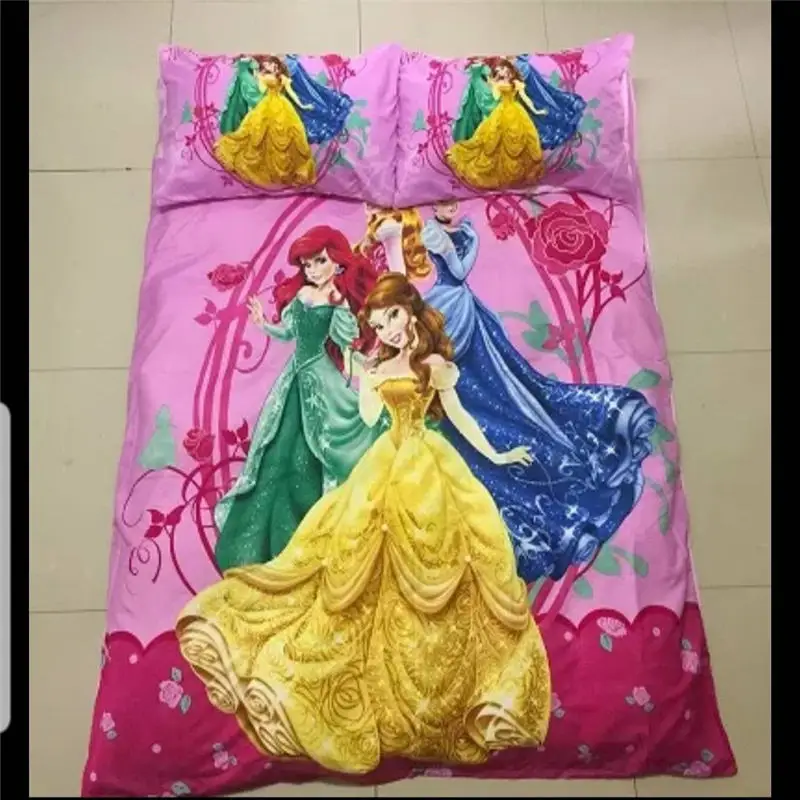 Bedding 3 Фиолетовый 3D комплект постельного белья с принцессой Софией для девочек, декор для спальни, двойное одеяло, пододеяльник, комплект простыня для односпальной кровати, детское домашнее постельное белье - Цвет: Bedding 3