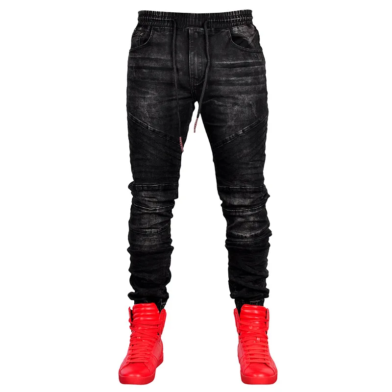 Мужские штаны, винтажные крутые брюки с дырками для парней, летние, в европейском и американском стиле, большие размеры, S-4XL, рваные джинсы для мужчин