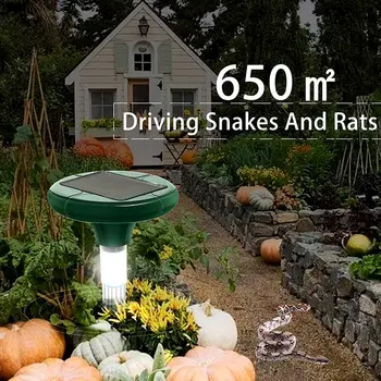 

LED Lamp Tube Ultrasonic Snake Repeller 400-1000（HZ) Outdoor Solar Energy Garden Insect Solar Power Repeller Electronic